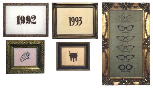 1992...(the hair pieces), Details 1-5