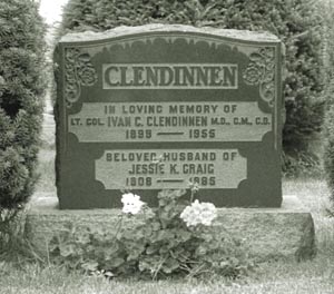 Clendinnen Tombstone, Woodland Cemetery